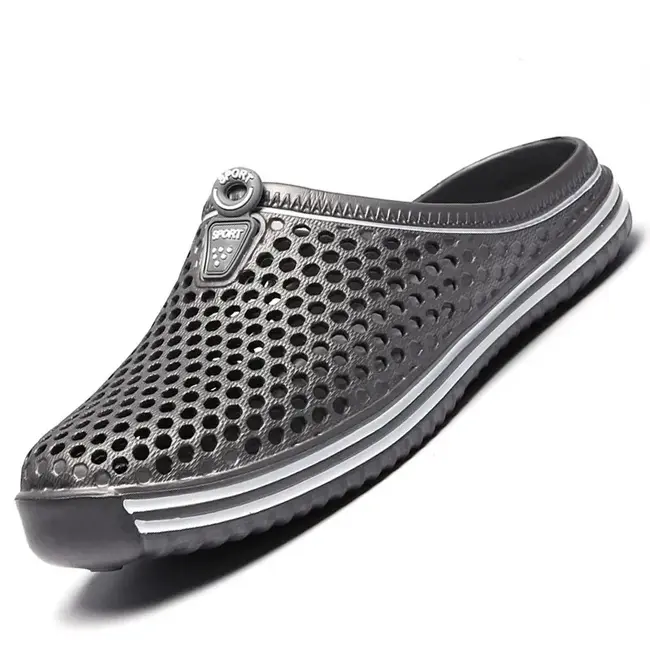 Comfortable Men Pool Sandals Summer Outdoor Beach Shoes Men Slip on Garden Clogs Casual Water Shower Slippers Unisex 988_18304