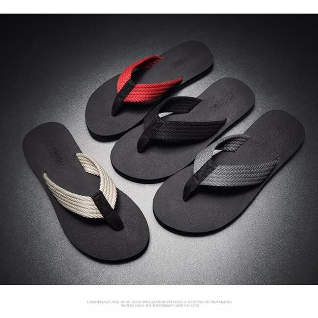 2025 Comfort Summer Flip-flops Casual Non-slip Creative Sandal Fashion Personalized Quick- Dry Flip Flops Beach Shoes Slippers 974_18113