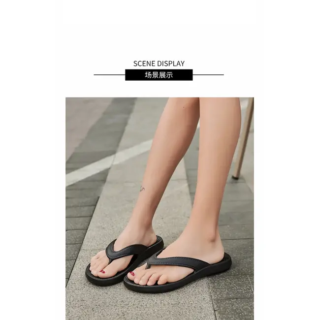 EVA Men Flip Flops Summer Durable Beach Sandals Indoor Outdoor Anti-slip Couple Slippers Comfortable Casual Flat Sandals 989_18357