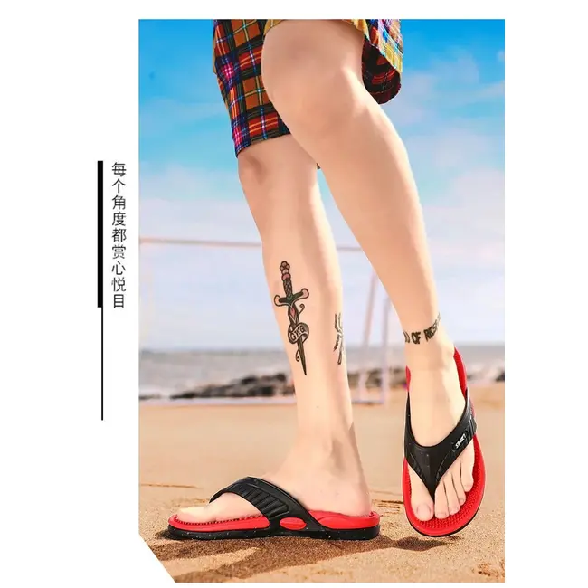 Flip Flops for Men Summer Breathable Beach Shoes Sandals Men Luxury Flip Flops Breathable Plus Big Size Men Slippers 46 1005_18723