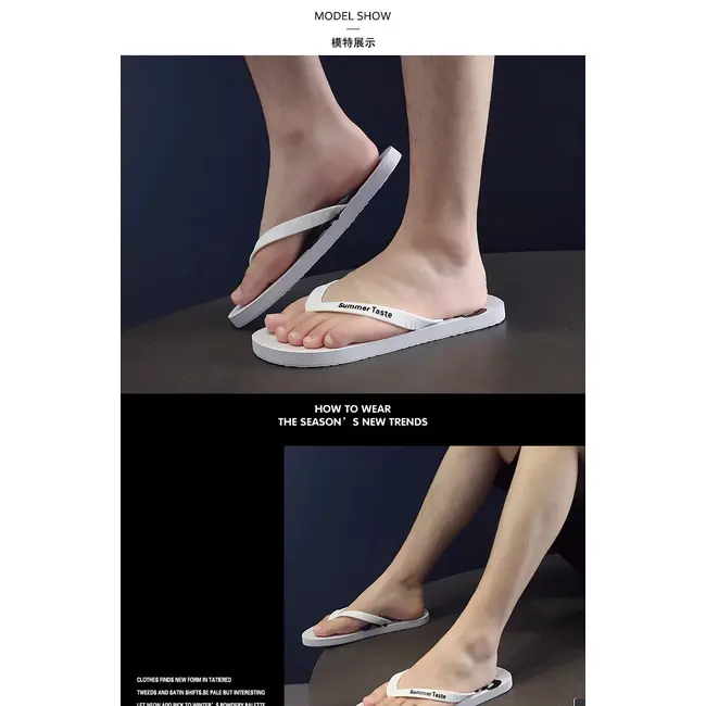 Fashion Men Shoes Summer Men Flip Flops High Quality Beach Sandals Anti-Slip Zapatos Hombre Casual Wholesale Men Slippers 992_18434