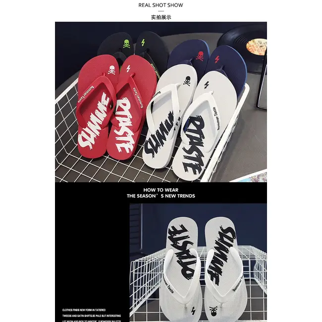 Fashion Men Shoes Summer Men Flip Flops High Quality Beach Sandals Anti-Slip Zapatos Hombre Casual Wholesale Men Slippers 992_18432