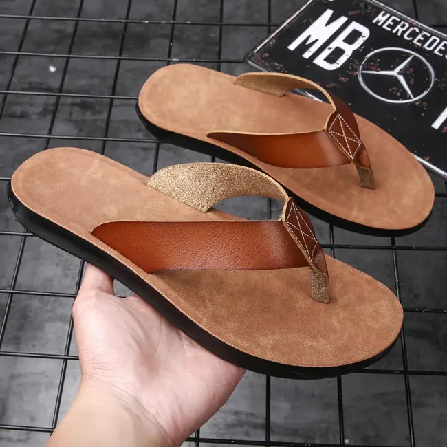 Size 38-47 New Flip-flops For Men Casual Cool Beach Summer Shoes Hotel Slippers Man Light Flats Luxe Men's Shoes 1022_18996