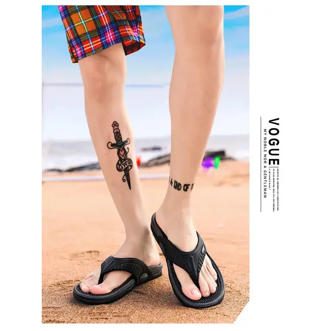 Flip Flops for Men Summer Breathable Beach Shoes Sandals Men Luxury Flip Flops Breathable Plus Big Size Men Slippers 46 1005_18712