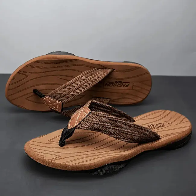 Men's Women Striped Flip-flops Summer Indoor Outdoor Lightweight Comfortable Non-slip Street Walking Beach Vacation Slides 1014_18817