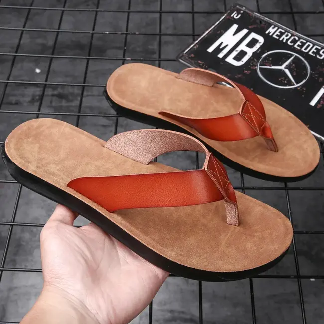 Size 38-47 New Flip-flops For Men Casual Cool Beach Summer Shoes Hotel Slippers Man Light Flats Luxe Men's Shoes 1022_18998