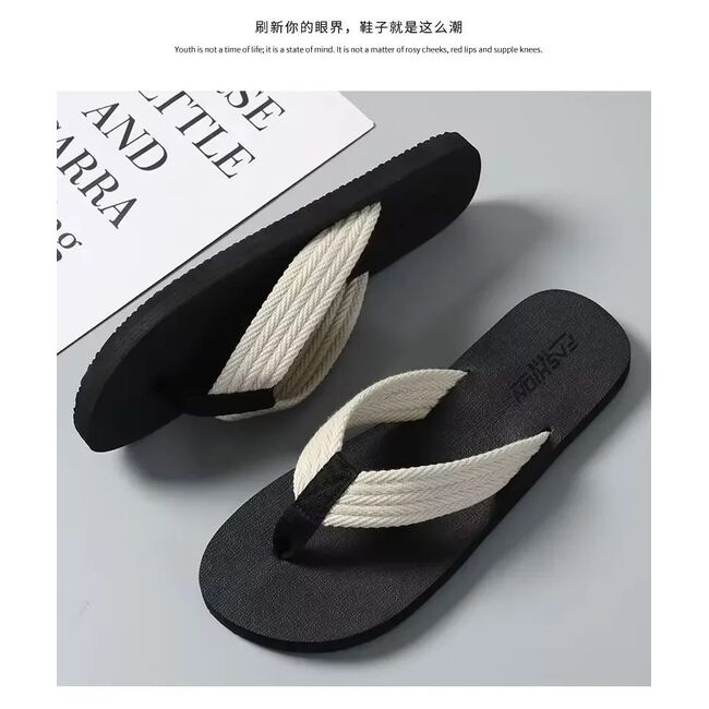 2025 Comfort Summer Flip-flops Casual Non-slip Creative Sandal Fashion Personalized Quick- Dry Flip Flops Beach Shoes Slippers 974_18111