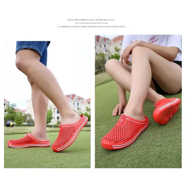 Comfortable Men Pool Sandals Summer Outdoor Beach Shoes Men Slip on Garden Clogs Casual Water Shower Slippers Unisex 988_18323