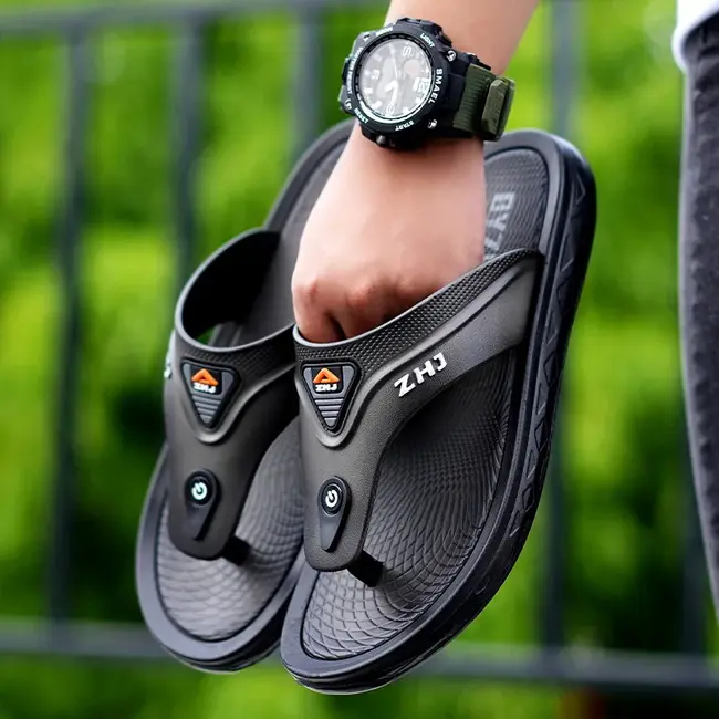 House Beach Walk Around Home Flip Flops Platform Outdoor Indoor Sandals Man Slippers for Men Comfort Shoes Clappers 2025 Fashion 1002_18591