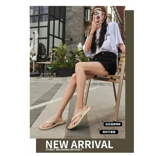 EVA Men Flip Flops Summer Durable Beach Sandals Indoor Outdoor Anti-slip Couple Slippers Comfortable Casual Flat Sandals 989_18351