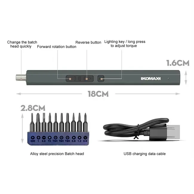 DS-101 Rechargeable Universal Precision Electric Screwdriver Set for Mobile Phone/Watch/Camera 984_18259