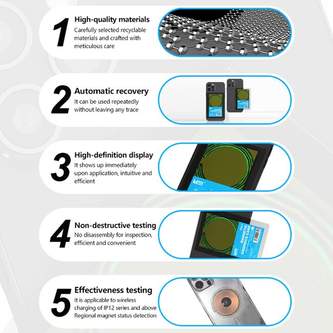 MaAnt M096 Mobile Phone Wireless Charging Test Magnetic Graphics Card 980_18209