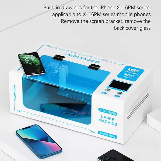 MaAnt Xmini Laser Machine Removing Rear Cover & Screen Bracket for iPhone X-16PM 986_18283
