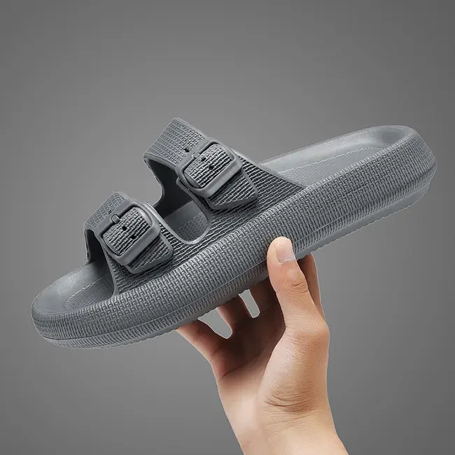 Fashion Buckle Thick Platform Slippers Women Home Soft Sole eva Cloud Slides Sandals Woman 2025 Summer Non Slip Beach Flip Flops 991_18404
