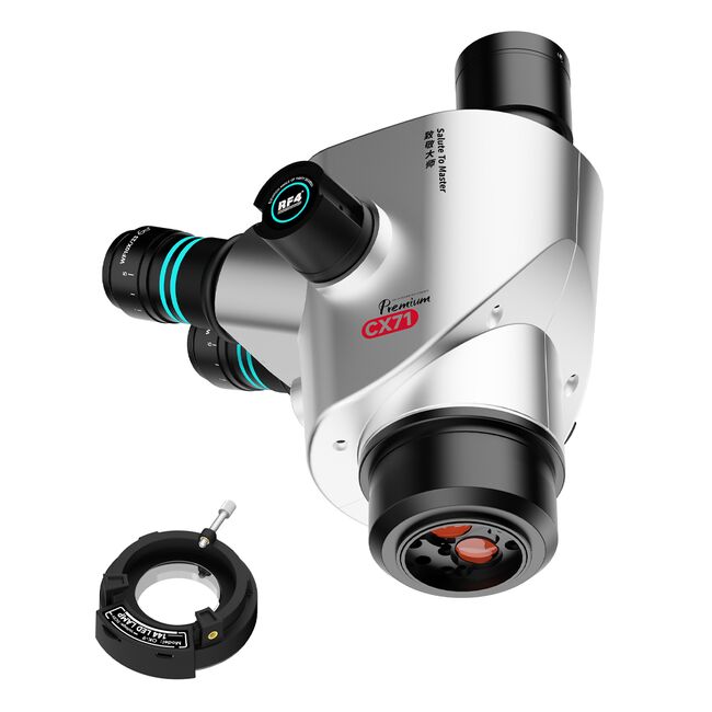 RF4 CX71P 6.5X-65X Synchronous Zoom Dual-Anti Premium Trinocular Stereo Microscope Head 978_18178