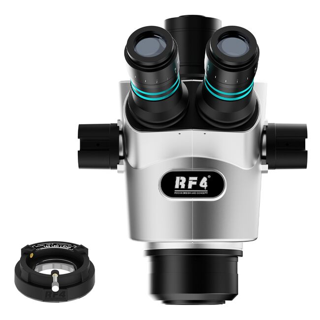 RF4 CX71P 6.5X-65X Synchronous Zoom Dual-Anti Premium Trinocular Stereo Microscope Head 978_18179