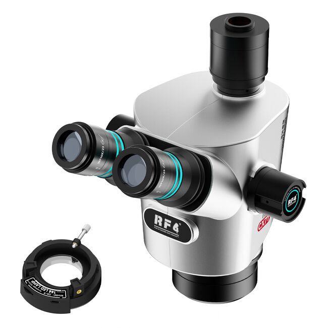 RF4 CX71P 6.5X-65X Synchronous Zoom Dual-Anti Premium Trinocular Stereo Microscope Head 978_18180