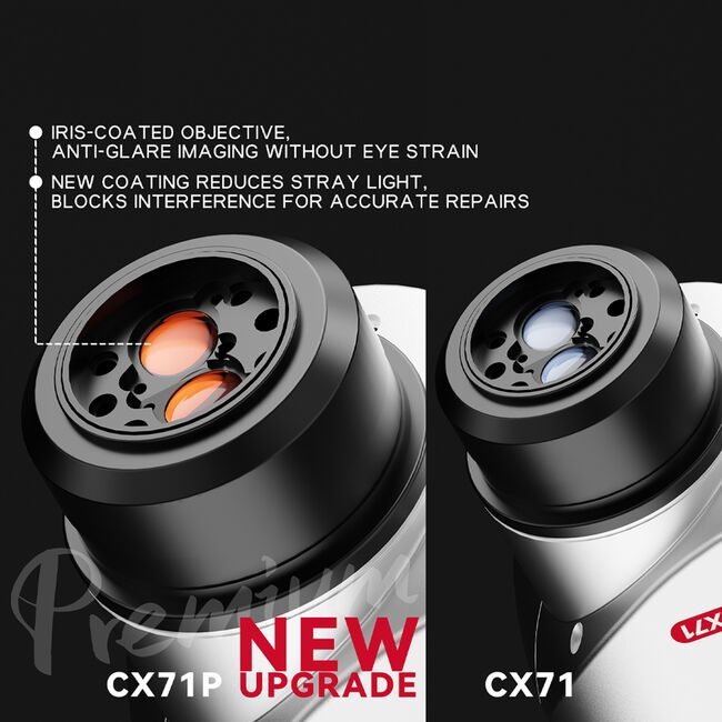 RF4 CX71P 6.5X-65X Synchronous Zoom Dual-Anti Premium Trinocular Stereo Microscope Head 978_18182