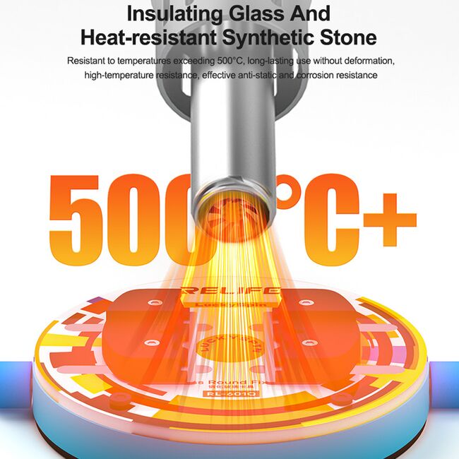Relife RL-601Q Heat-Insulating Ring-Shaped Tempered Glass Fixture for Motherboard Repair 983_18239