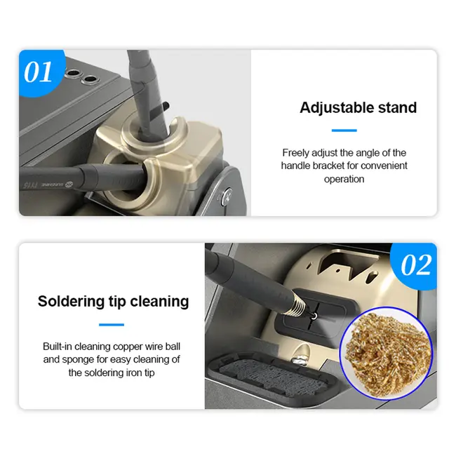 Sunshine H3 C210 Version 80W Intelligent Soldering Station Supports T245 / T210 / T115 Handles full set 985_18273