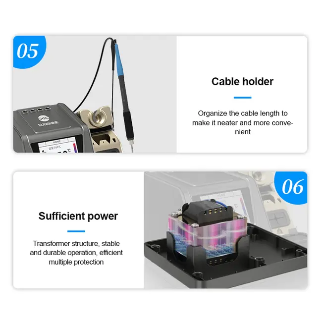 Sunshine H3 C210 Version 80W Intelligent Soldering Station Supports T245 / T210 / T115 Handles full set 985_18275