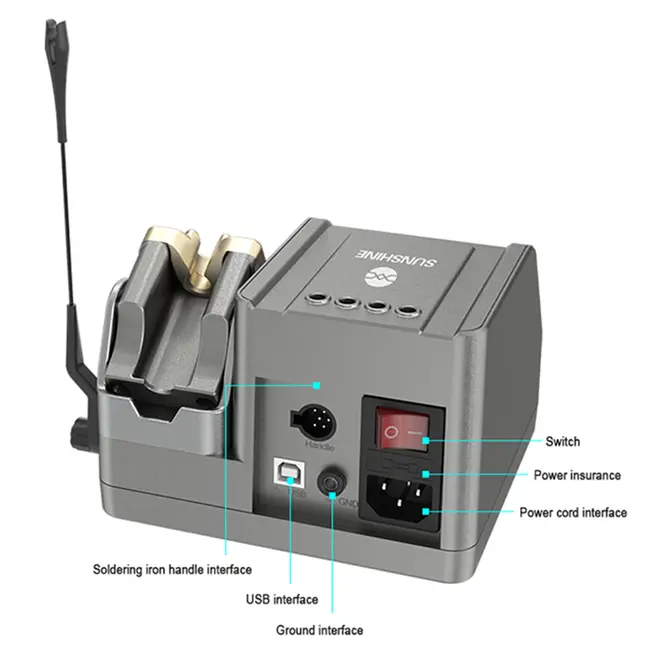 Sunshine H3 C210 Version 80W Intelligent Soldering Station Supports T245 / T210 / T115 Handles full set 985_18267