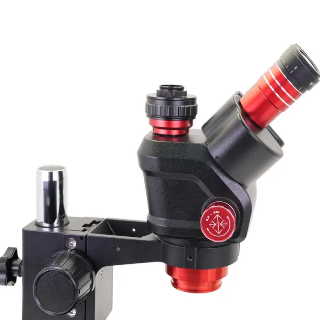 YCS-6558X 6.5X-58X 360° Rotation Trinocular Stereo Zoom Microscope with Big Base 1010_18774
