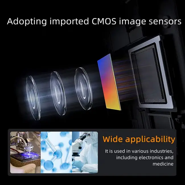 YCS-X80 Type-C / HDMI 4K Ultra HD Microscope Industrial Camera for Trinocular Microscope 1009_18756