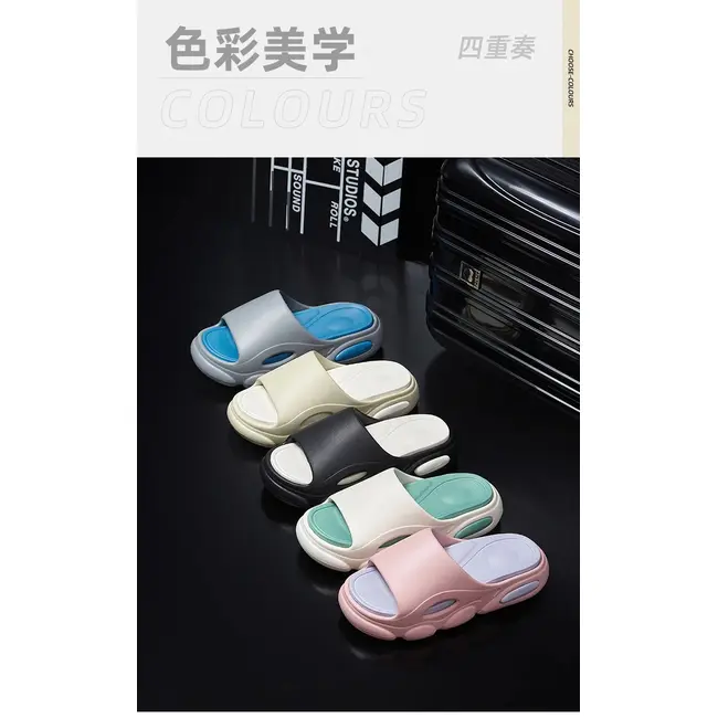 Platform Soft Eva Slippers Women Men Fashion Flip Flops Unisex Home Shoe Bathroom Non-Slip Slides Indoor Outdoor Sandals 1020_18954