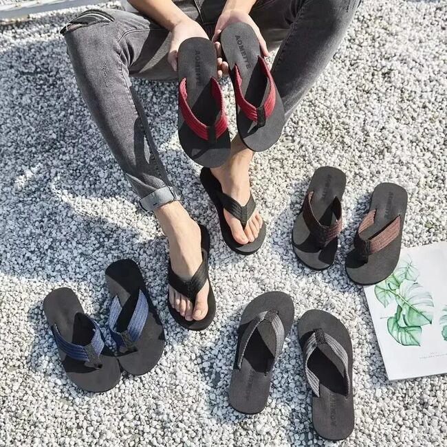 2025 Comfort Summer Flip-flops Casual Non-slip Creative Sandal Fashion Personalized Quick- Dry Flip Flops Beach Shoes Slippers 974_18126