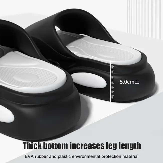 Platform Soft Eva Slippers Women Men Fashion Flip Flops Unisex Home Shoe Bathroom Non-Slip Slides Indoor Outdoor Sandals 1020_18941