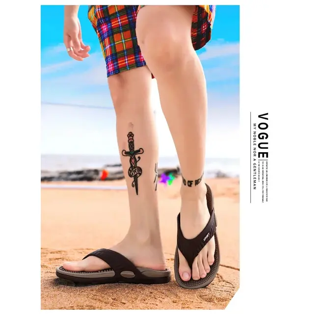 Flip Flops for Men Summer Breathable Beach Shoes Sandals Men Luxury Flip Flops Breathable Plus Big Size Men Slippers 46 1005_18717