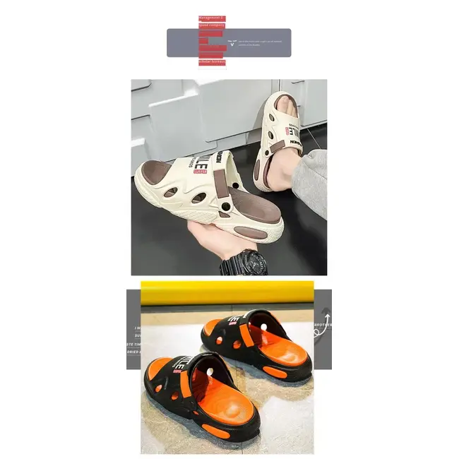 Hot Sale Men Slippers EVA Soft-Soled Men Sandals Outdoor Non-slip Beach Shoes Fashion Lightweight Flip Flops Men Platform Shoes 1001_18583