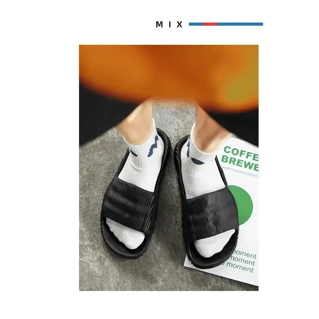 Luxury Man Sandal for Men's Shoes 2025 White Sandals Flat Sandals Mens Soft Sandles Summer Shoes Sale Slippers Slipers 1004_18694
