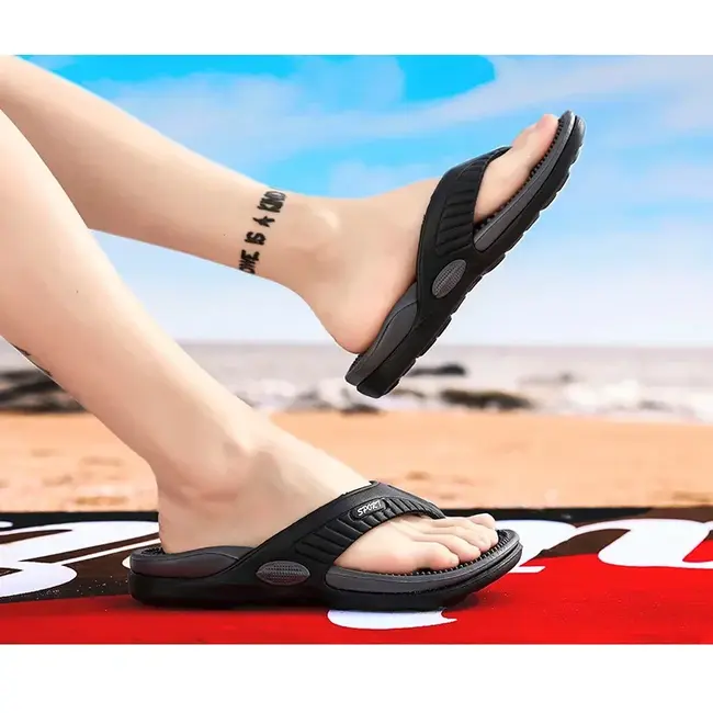 Flip Flops for Men Summer Breathable Beach Shoes Sandals Men Luxury Flip Flops Breathable Plus Big Size Men Slippers 46 1005_18718