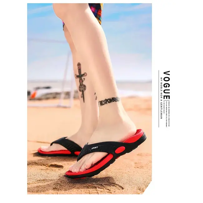 Flip Flops for Men Summer Breathable Beach Shoes Sandals Men Luxury Flip Flops Breathable Plus Big Size Men Slippers 46 1005_18725