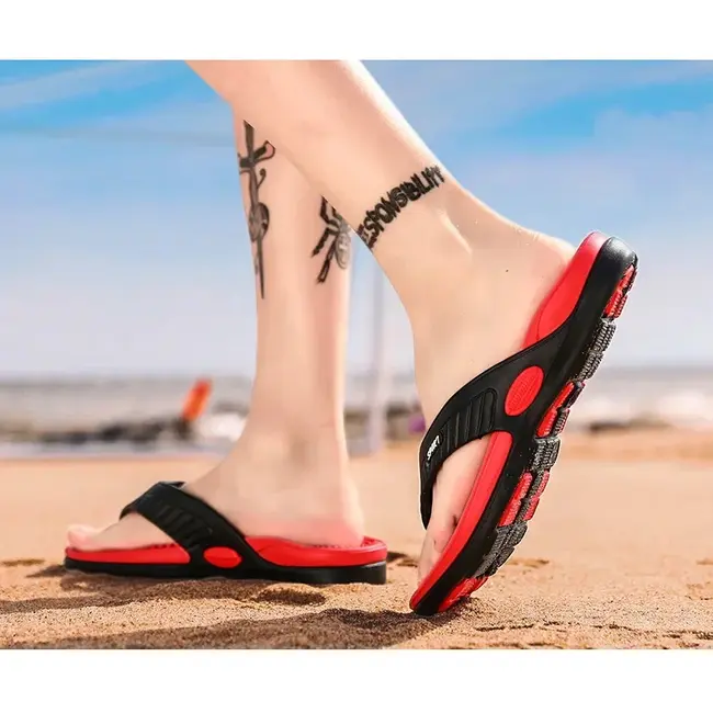 Flip Flops for Men Summer Breathable Beach Shoes Sandals Men Luxury Flip Flops Breathable Plus Big Size Men Slippers 46 1005_18727
