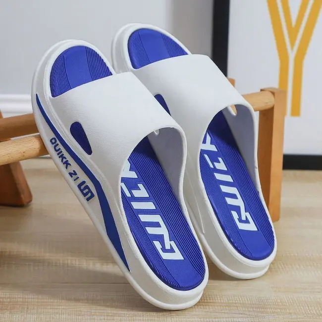Men's Summer Thick Bottom Super Soft Slippers Indoor Home Use Bath Room Shower Outdoor Wearable Flip Flops PVC Material 1016_18846