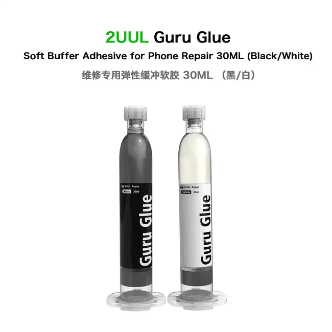 2UUL 30ML Guru Glue Soft Buffer Adhesive For Mobile Phone Middle Frame/LCD Screen/Back Cover Rear Glass Rework Bonding Glue Tool 1041_19158