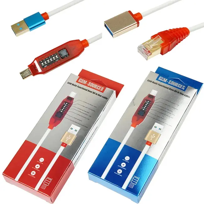 All Boot Cable (EASY SWITCHING) Micro USB RJ45 All in One Multifunction Boot Cable edl cable Umf Cable 1031_19124