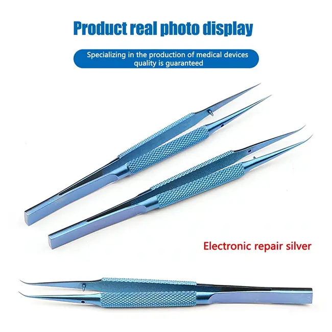 Precision Titanium Alloy Tweezers Professional Repair Fingerprint Fly Line Phone Motherboard Antimagnetic Electronics Forceps 1029_19092