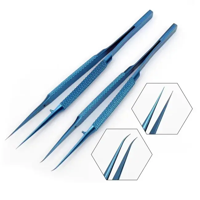 Precision Titanium Alloy Tweezers Professional Repair Fingerprint Fly Line Phone Motherboard Antimagnetic Electronics Forceps 1029_19093
