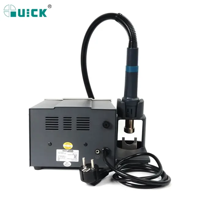 QUICK Original 861DW 1000W Heat Gun Lead Free Hot Air Soldering Station Rework Station+Nozzle With Replace Hot Gun Handle Core 1030_19109