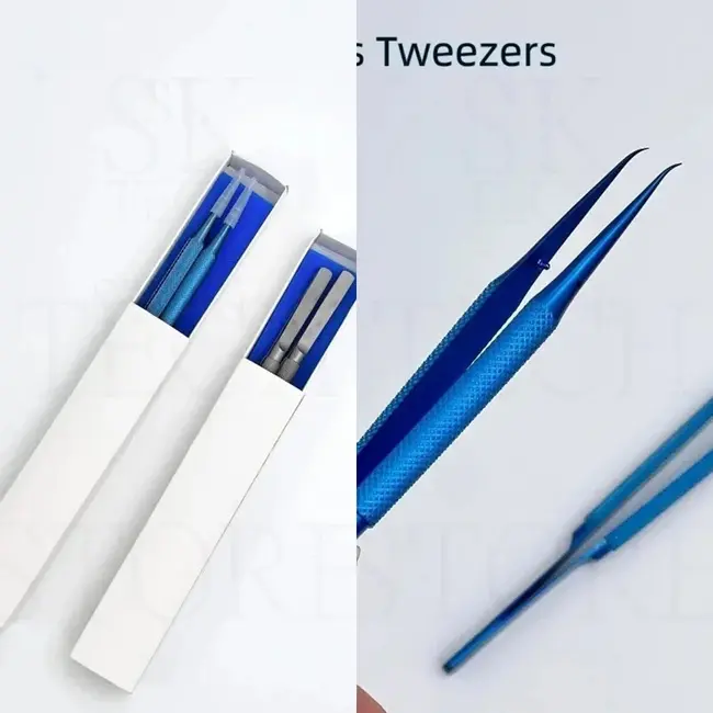 Precision Titanium Alloy Tweezers Professional Repair Fingerprint Fly Line Phone Motherboard Antimagnetic Electronics Forceps 1029_19106