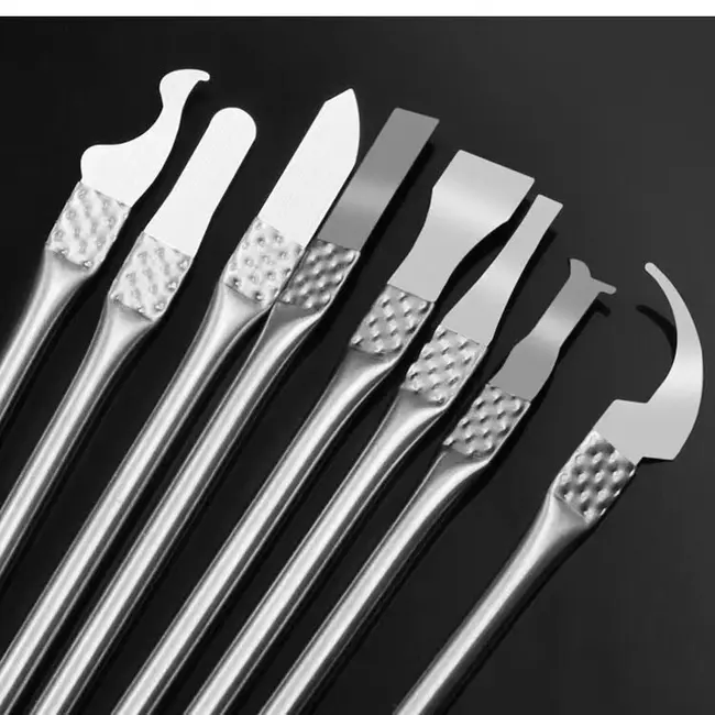 8 in 1 IC Chip Repair Thin Tools Set CPU Metal Remover Burin To Remove for Mobile Phone Computer CPU NAND IC Chip Repair Tool 1059_19270