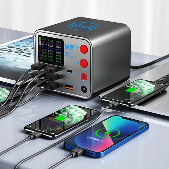 MaAnt DianBa No.1 Multi-function 8-Port PD Charger for Mobile Phone Current Data Line Detection 1127_19790