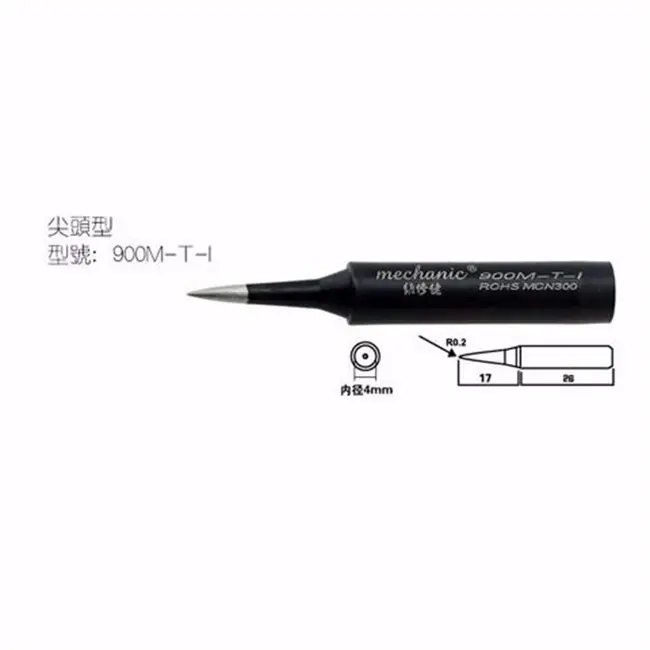 MECHANIC Original 4pcs 900M-T Anti-Static Pure Copper Electric Soldering Iron Tip Welding Tip BGA Solder Repair Station Tool Kit 1040_19154