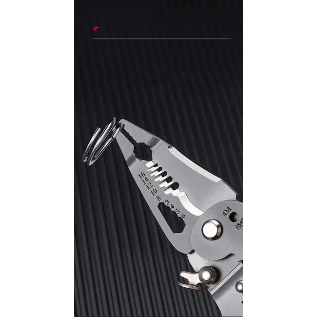 Foldalbe Wire Stripping Pliers Voltage Testing Cable Cutting Crimping Pliers Multifunctional Wire Stripper Electrician Pliers 1055_19261