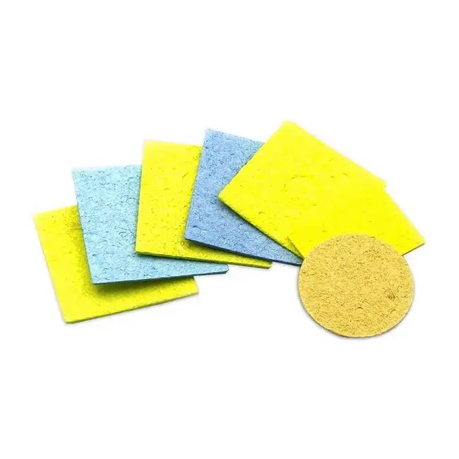 High Temperature Resistant Sponge Electric Soldering Iron Sponge Head Cleaning Sponge Pad Thickening Welding Access-50PCS 1139_19883