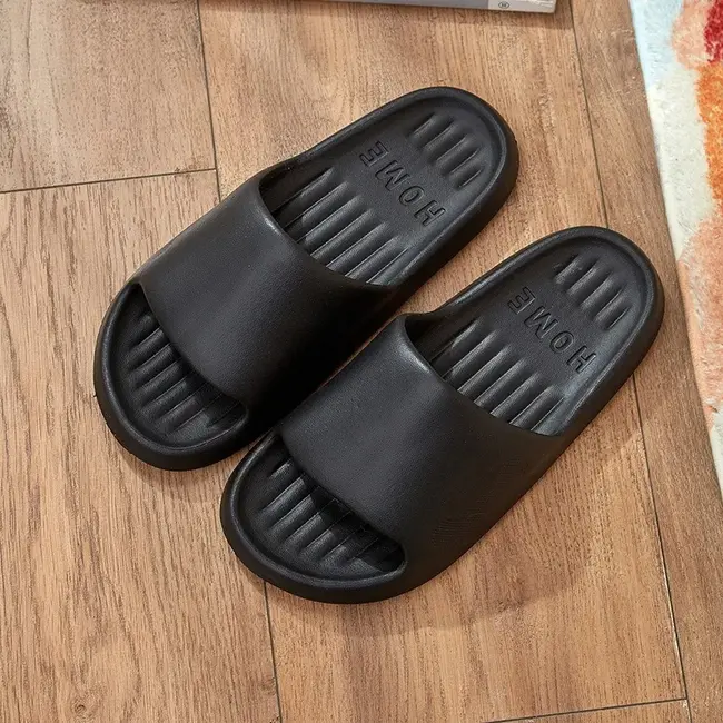 ​Soft Slippers Couples Home Outdoor Slipper Summer Women Bedroom Thick Bottom Shoes Beach Sandals Men Flip Flops Shower Shoes 1023_19030